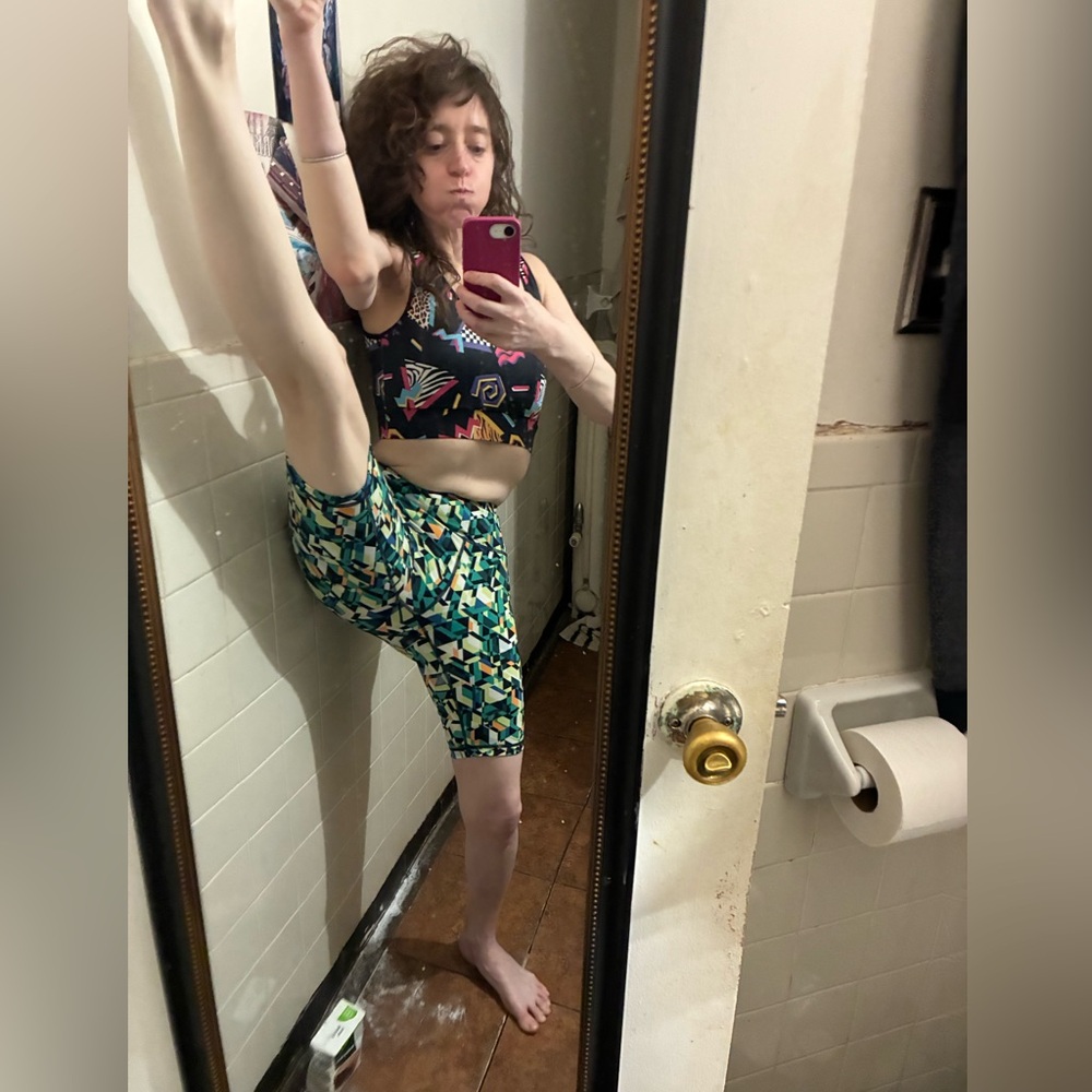 Sweaty Betty & Other 80’s Geometric Print Workout Wardrobe Elevation